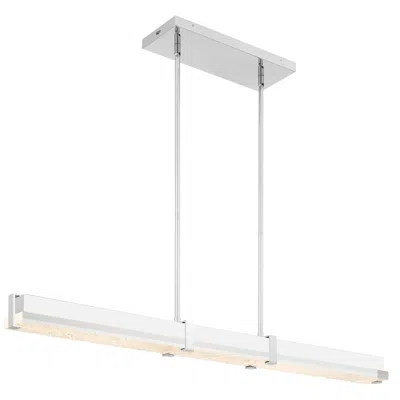 Quoizel Theodore Integrated Led Polished Chrome Island Light With Cct Switch