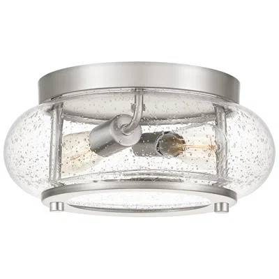 Quoizel Trilogy 12"w Brushed Nickel 2-light Ceiling Light