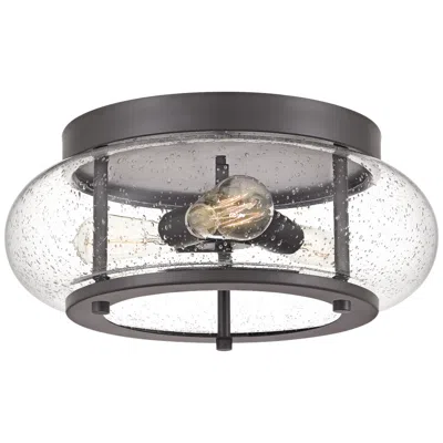 Quoizel Trilogy 16" Wide Old Bronze 3-light Ceiling Light