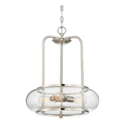 Quoizel Trilogy 16"w Brushed Nickel 3-light Pendant Light