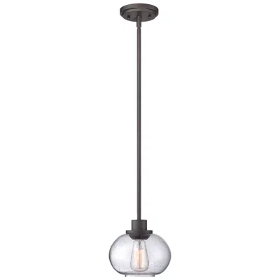 Quoizel Trilogy 8" Wide Old Bronze Mini Pendant