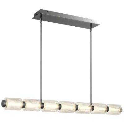 Quoizel Turner Integrated Led Black Chrome Island Light With Cct Switch