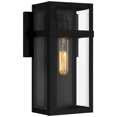 Quoizel Vanessa 13" High Matte Black Outdoor Wall Light