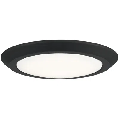 Quoizel Verge 12-inch Integrated Led Earth Black Flush Mount Light