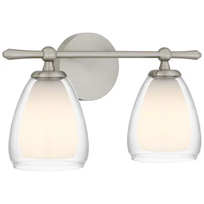 Quoizel Vivienne 2-light Brushed Nickel Vanity Light