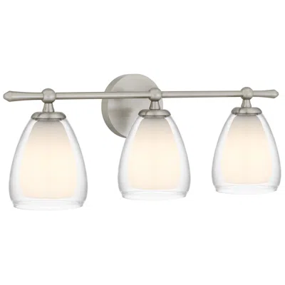 Quoizel Vivienne 3-light Brushed Nickel Vanity Light