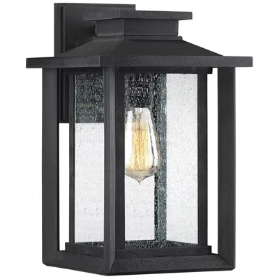 Quoizel Wakefield 14" High Earth Black Outdoor Wall Light