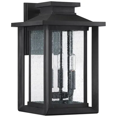 Quoizel Wakefield 17" High Earth Black 3-light Outdoor Wall Light