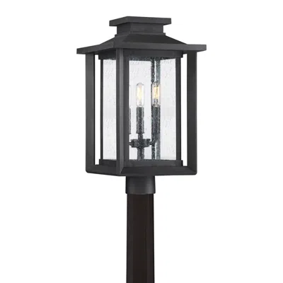Quoizel Wakefield 19 1/4"h Earth Black 3-light Outdoor Post Light