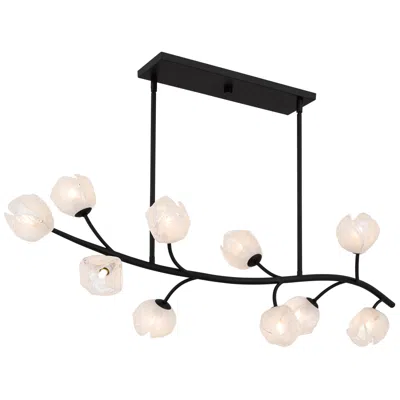 Quoizel Walker 10-light Matte Black Island Light
