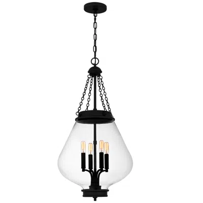 Quoizel Wallace 4-light Matte Black Pendant