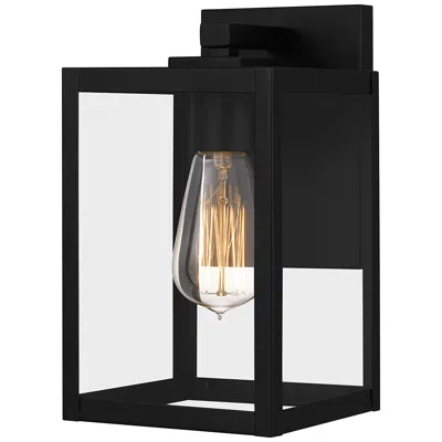 Quoizel Westover 10" High Earth Black Outdoor Wall Light