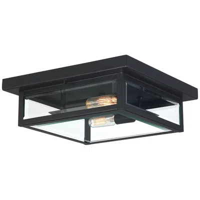 Quoizel Westover 12" Wide Earth Black 2-light Ceiling Light
