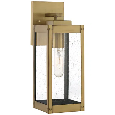 Quoizel Westover 14 1/4"h Antique Brass Outdoor Wall Light