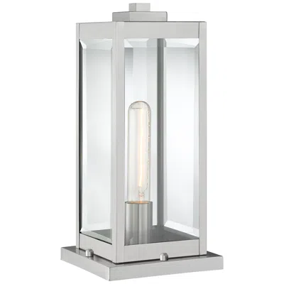 Quoizel Westover 16" High Silver Outdoor Pier Light