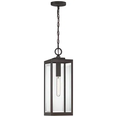 Quoizel Westover 1-lt Bronze Mini Pendant In Black