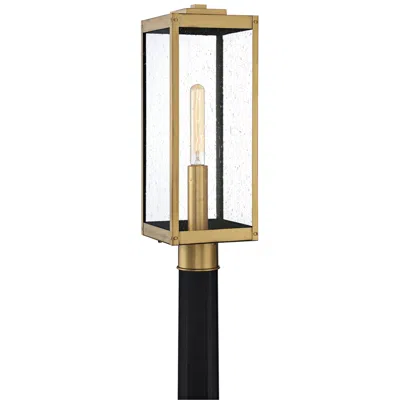 Quoizel Westover 20 1/2"h Antique Brass Outdoor Post Light