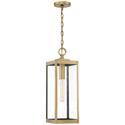 Quoizel Westover 7" Wide Antique Brass Mini Pendant