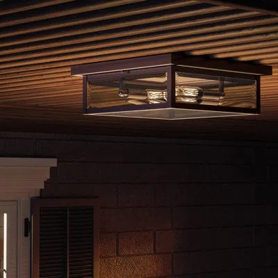 Quoizel Westover Outdoor Flush Mount In Western Bronze
