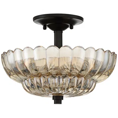 Quoizel Whitecap 11 3/4" Wide Mottled Cocoa Ceiling Light
