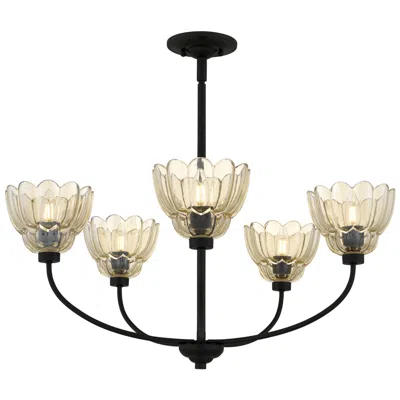 Quoizel Whitecap 5-light Mottled Cocoa Chandelier