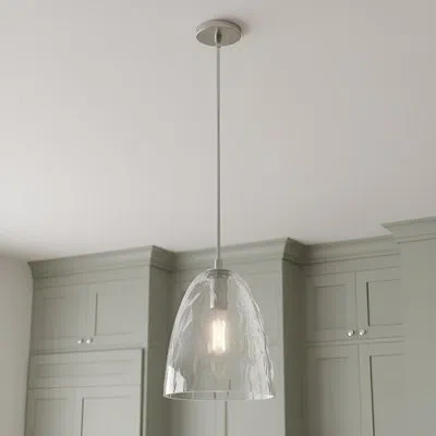 Quoizel Whitmore 1-light Bronze Gold Mini Pendant Light In Brushed Nickel