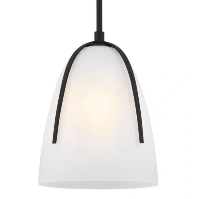 Quoizel Whitmore 1-light Matte Black Mini Pendant Light