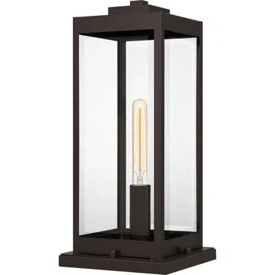 Quoizel Wiebe 1-light Western Bronze Outdoor Pier Mount Light