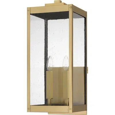 Quoizel Wiebe Solid Brass Wall Light In Powder Coated Finish