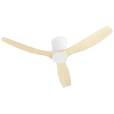 Quorum 52"  Dayton White And Naturals Led Smart Ceiling Fan
