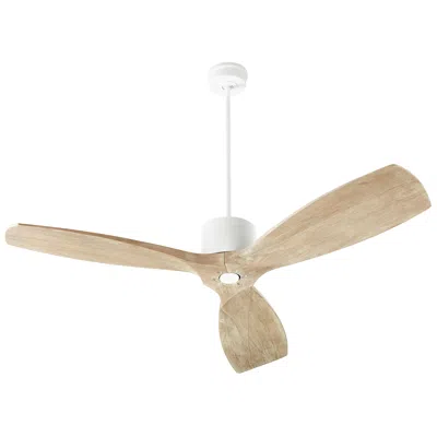 Quorum 64"  Lurus Studio White And Weathered Gray Ceiling Fan