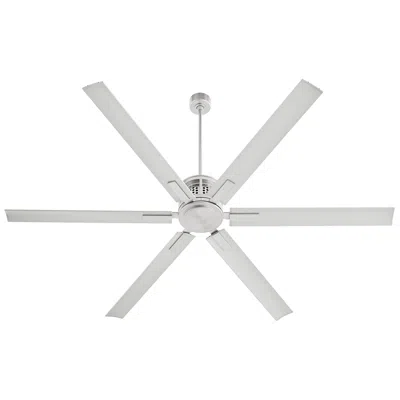 Quorum 80"  Zeus Satin Nickel And Silver Smart Ceiling Fan