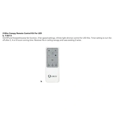 Quorum Ac Moto Ceiling Fan Remote