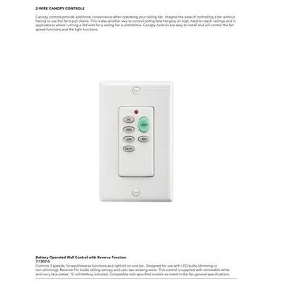 Quorum Ceiling Fan Remotes And Wall Controls