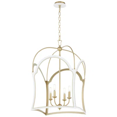 Quorum Fort Worth 23" Wide Oiled Bronze 4-light Chandelier