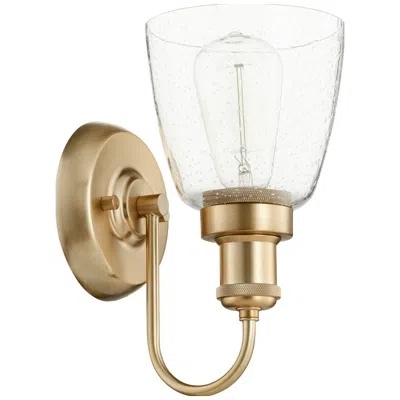 Quorum International 1lt Agb W Seeded Glass Wall Mount