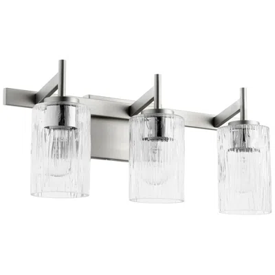 Quorum International 3lt Satin Nickel Vanity Light