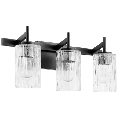 Quorum International 3lt Textured Black Vanity Light