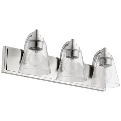 Quorum International 3lt Transitional Satin Nickel Vanity Light
