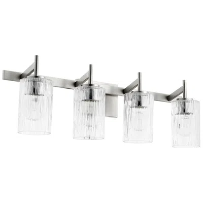 Quorum International 4lt Satin Nickel Vanity Light