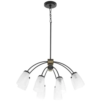 Quorum International Arpeggio 8lt Matte Black Chandelier