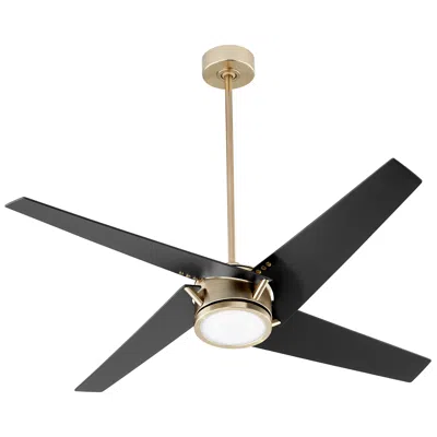 Quorum International Axis 54" Aged Brass Ceiling Fan