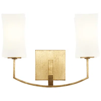 Quorum International Ayala 2lt Gold Leaf Wall Mount