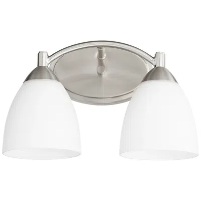 Quorum International Barkley 2lt Satin Nickel Vanity Light
