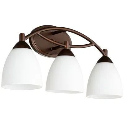 Quorum International Barkley 3lt Oiled Bronze Vanity Light