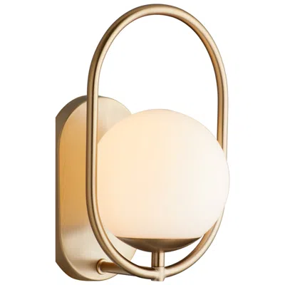 Quorum International Belmont 1lt Agb Wall Mount In Gold