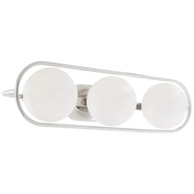 Quorum International Belmont 3lt Polished Nickel Vanity Light