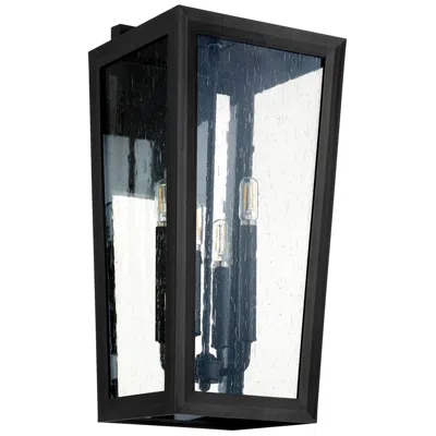 Quorum International Bravo 10" Textured Black Wall Lantern