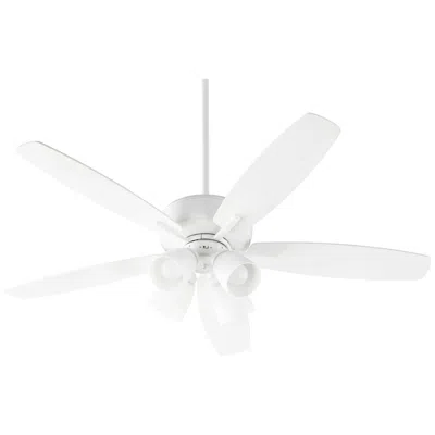 Quorum International Breeze 4 Light Studio White Uni-pack Led Ceiling Fan
