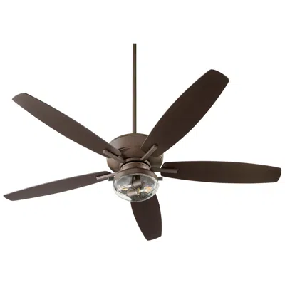 Quorum International Breeze 60" Oiled Bronze Wet Uni-pk Fan In Brown